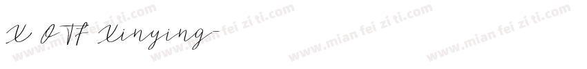 X OTF Xinying字体转换